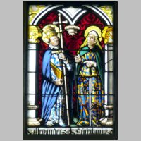 Foto Wolfgang Sauber, Wikipedia, Buntglasfenster ( 16. Jh. ) mit Darstellung der heiligen Alexander und Euphemia.jpg